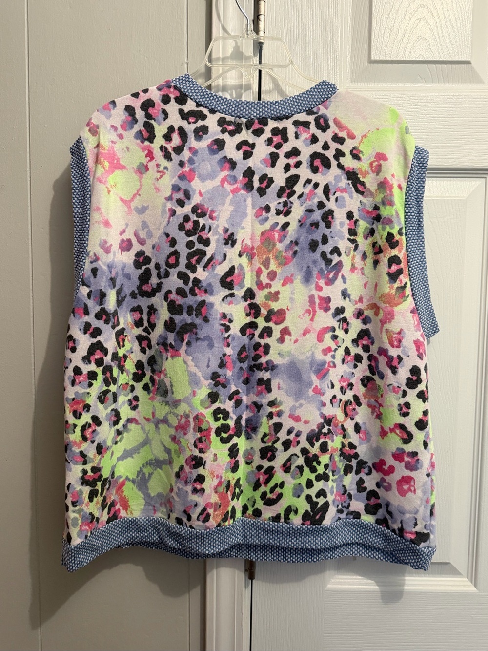 Haptics Multicolor Neon Leopard Print Top